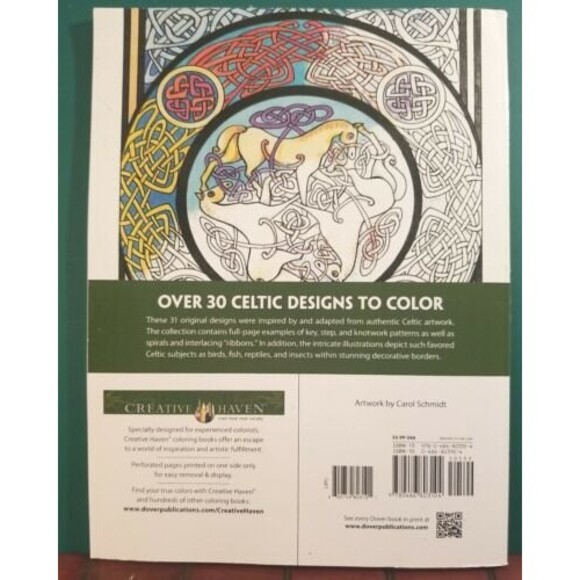 Creative Haven Celtic Designs Coloring Book by Carol Schmidt - Picture 2 of 2